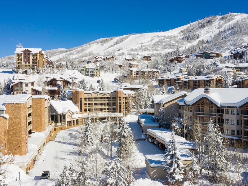 Nestled in a world-renowned ski resort, the property sits among snow-covered peaks and evergreens, offering easy access to alpine adventure and mountain village charm.