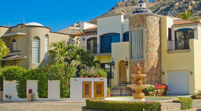 Exterior of villa