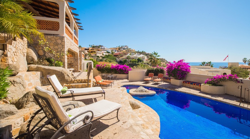 Cozy pool patio