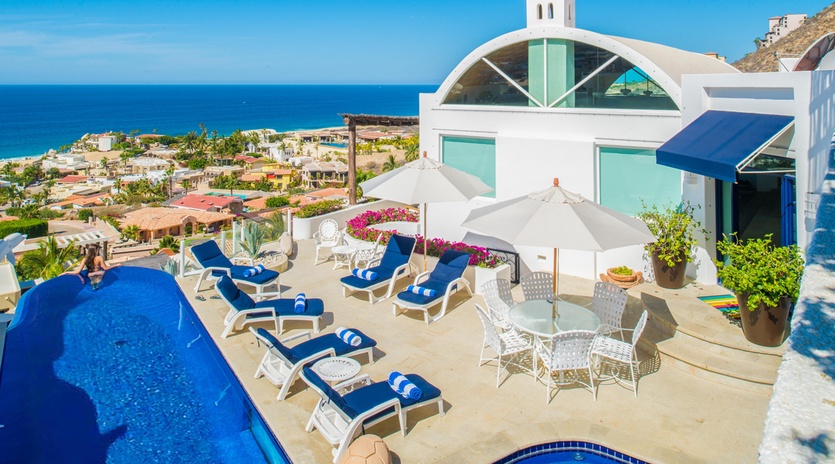 Ariel pool view