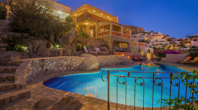 Pool at night
