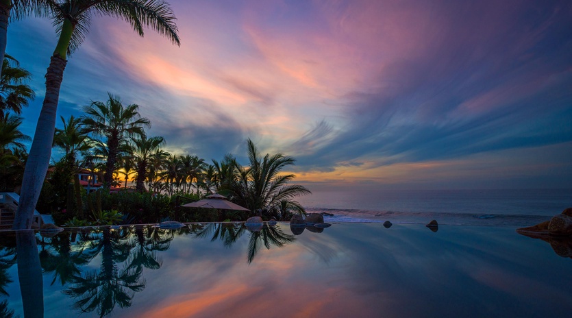 Pool at Sunset