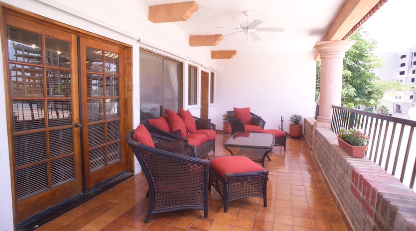 Comfortable terrace lounge
