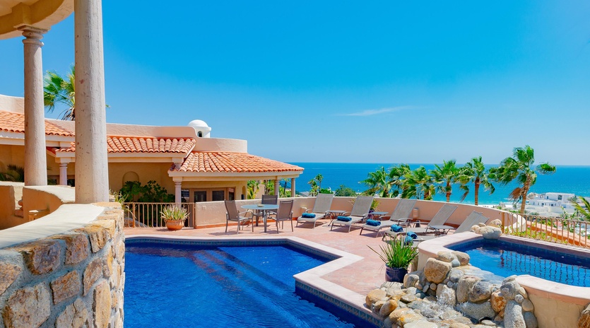 Pool with gorgeous ocean view
