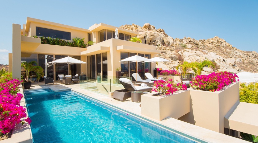 Poolside view of patio-6