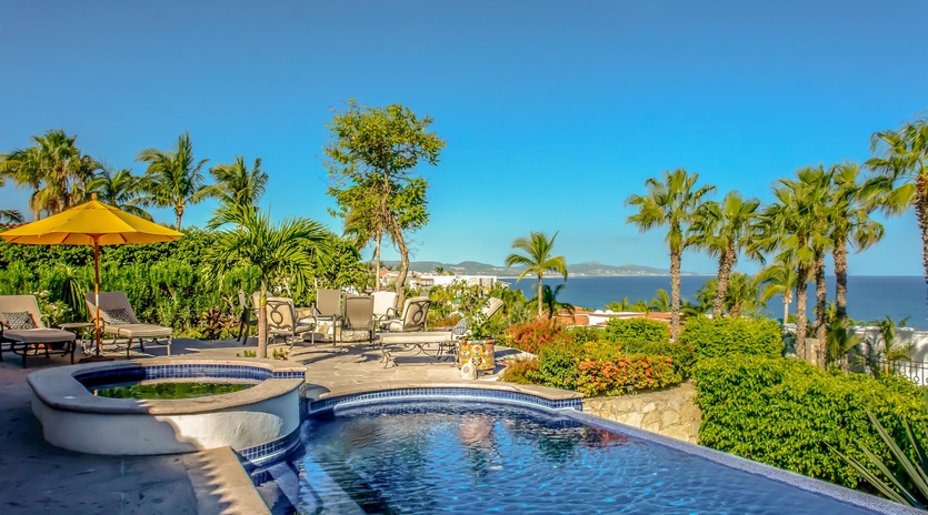 Pool and Jacuzzi ocean view