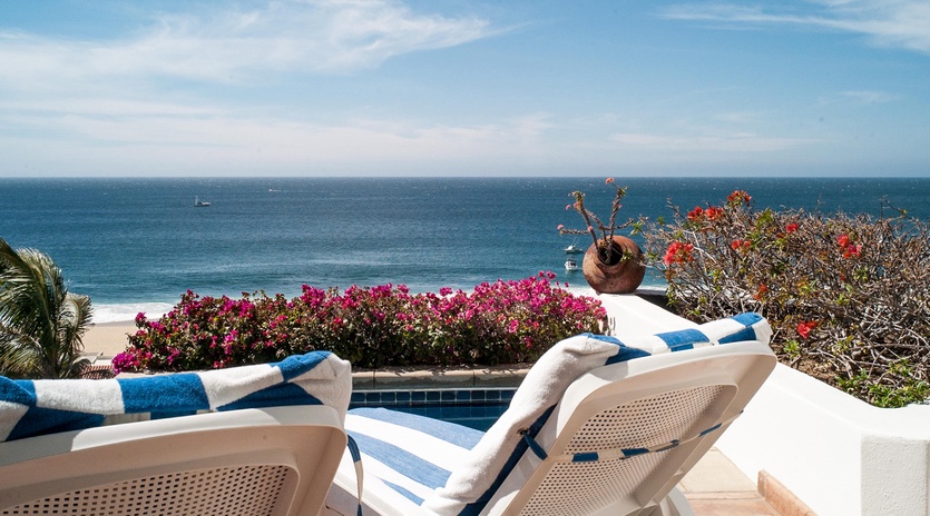 Ocean view patio
