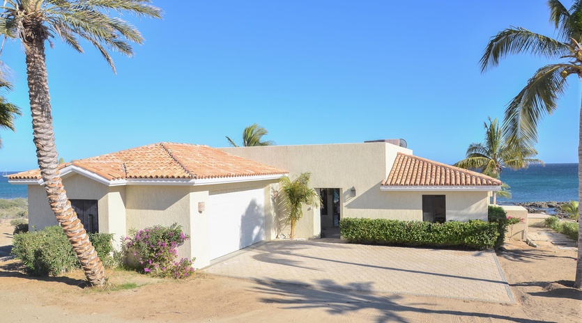 Don't be deceived by the simple lines of the Villa from out front