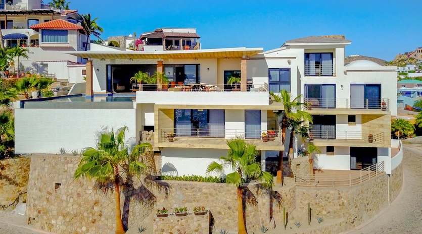 Front of villa