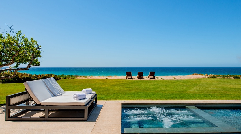 Spectacular ocean views from the pool terrace overlooking the Sea of Cortez