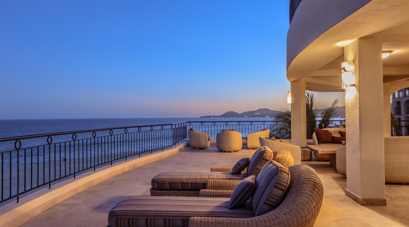 Patio with incredible ocean views