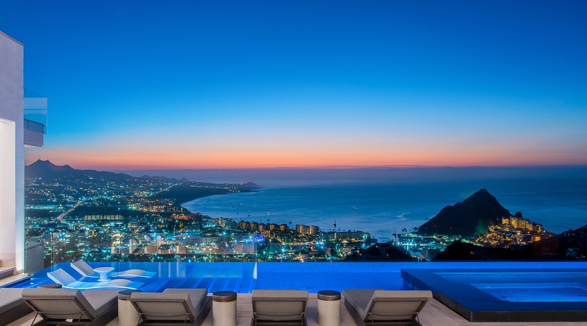 Lounge poolside with incredible views