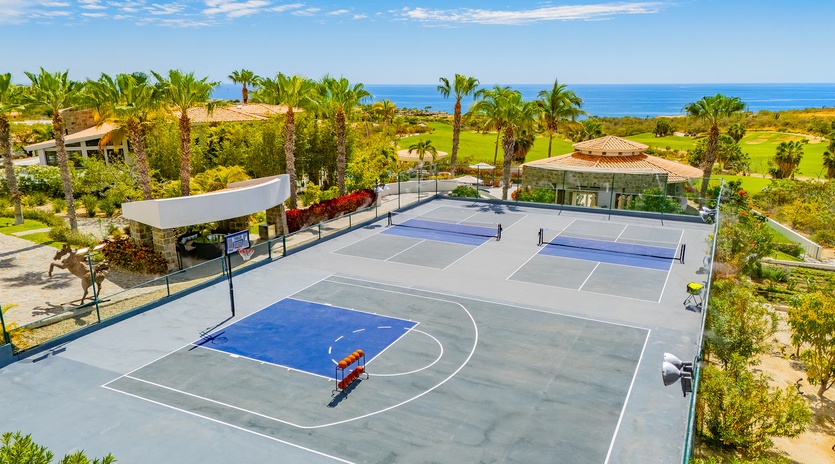 Private pickleball courts