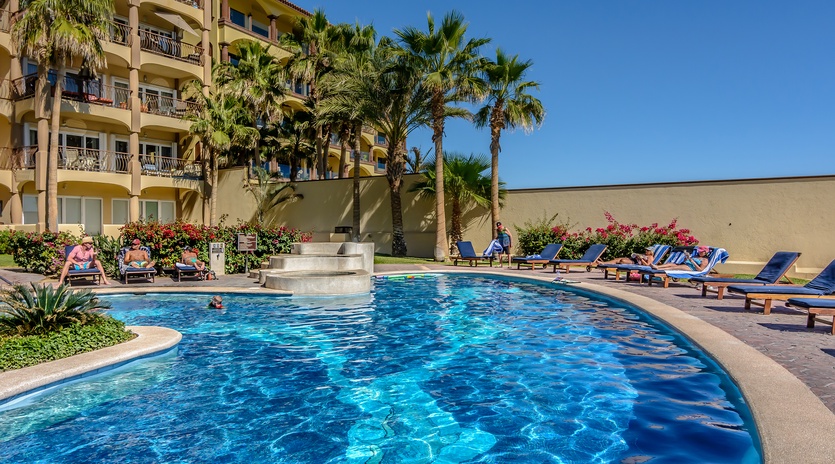 Sunny poolside