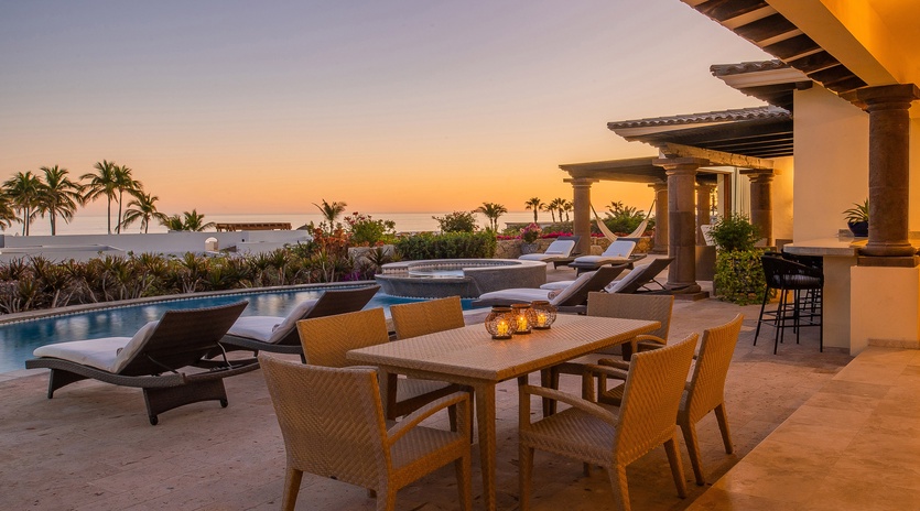 Patio dining area