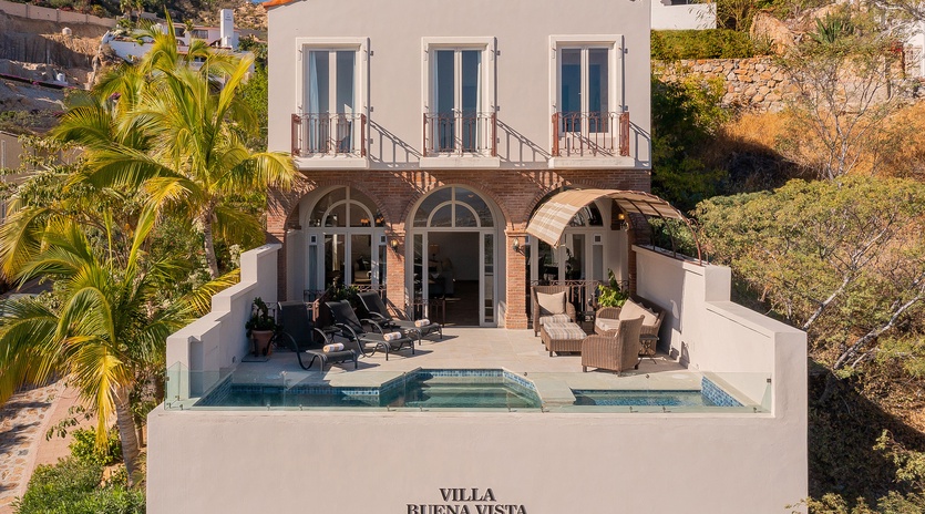 Beautiful exterior of villa