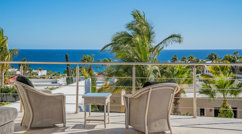 Terrace with ocean view