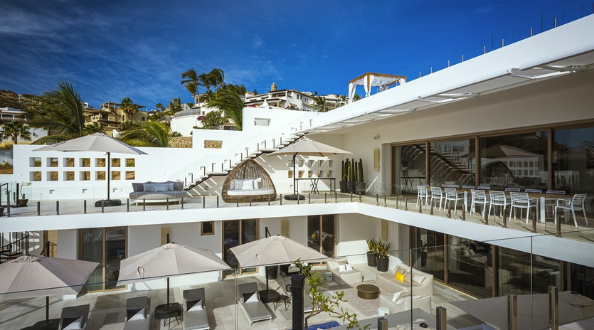 Terrace views of villa