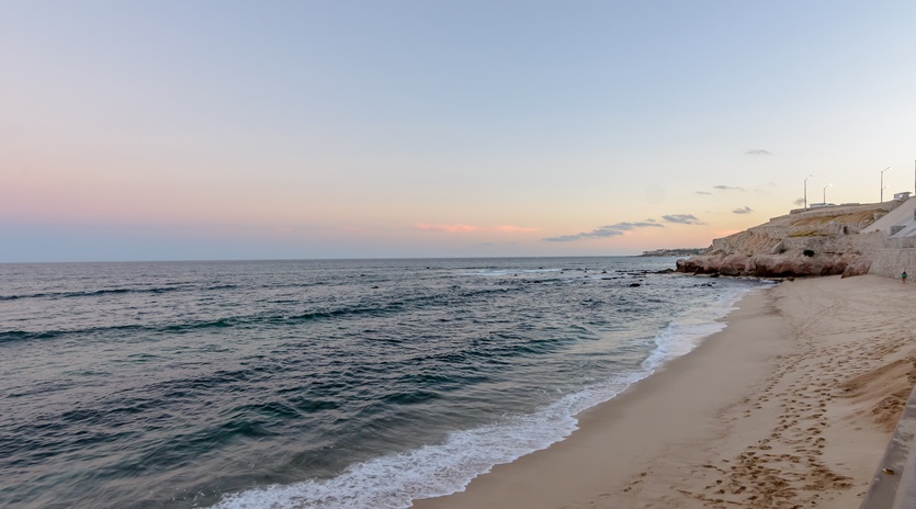 Gorgeous beach during sunset