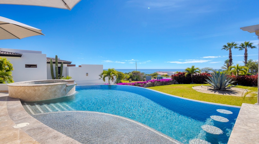 Poolside with incredible ocean views