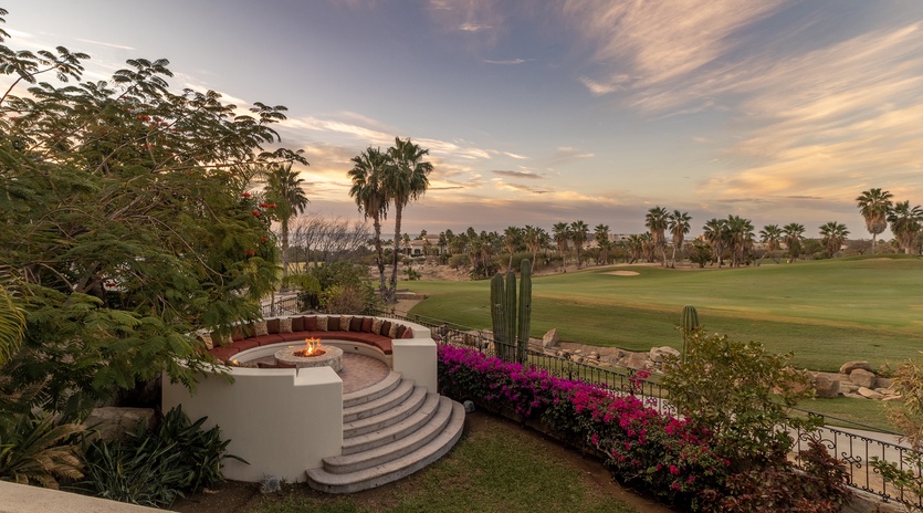 Fire pit and incredible views