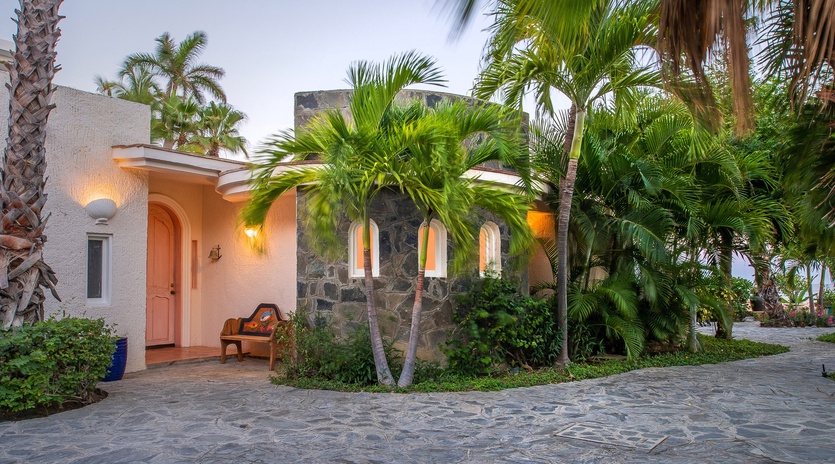 Front exterior of villa