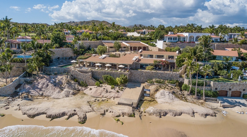 Bird's eye view of villa
