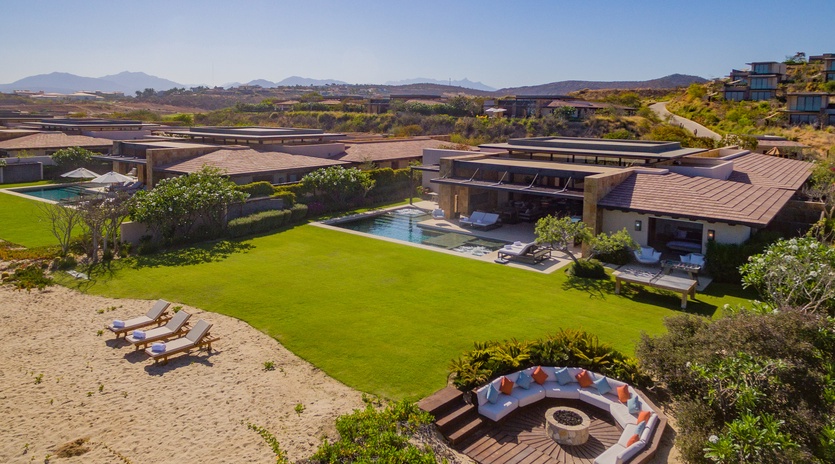 Beachfront setting