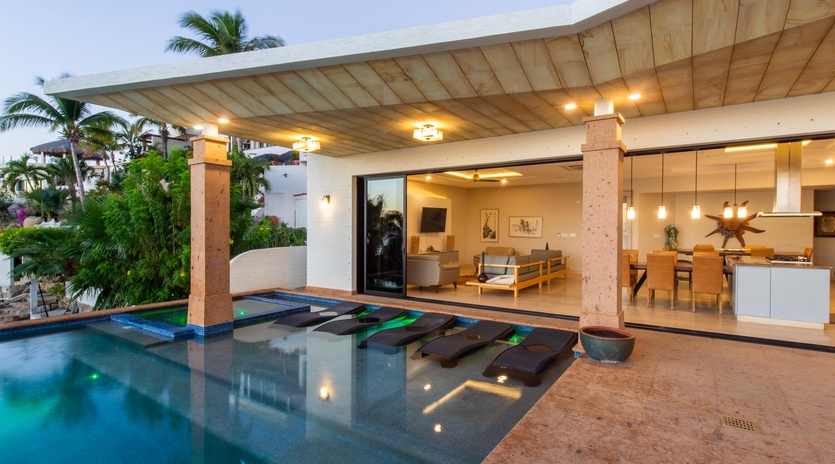 Pool deck with pocket doors to the inside-3