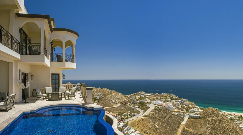 Poolside with ocean view