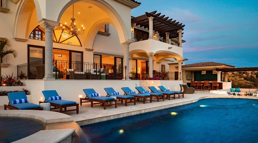 Pool lounge view