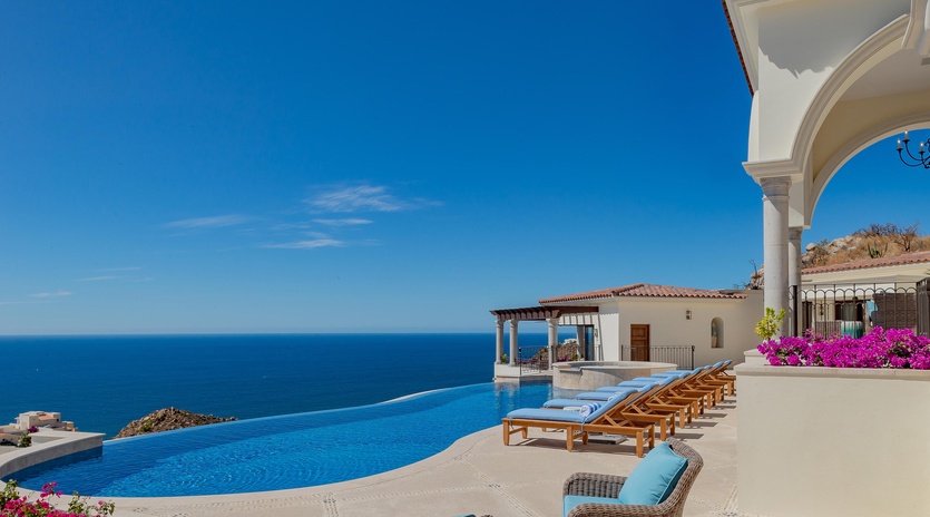 Pool lounge view