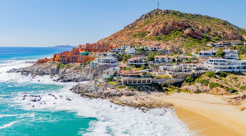 Bird's eye view of Sea of Cortez