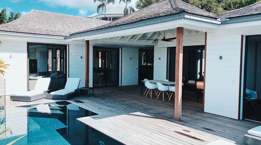 Deck at WV JSA, Lurin, St. Barthelemy
