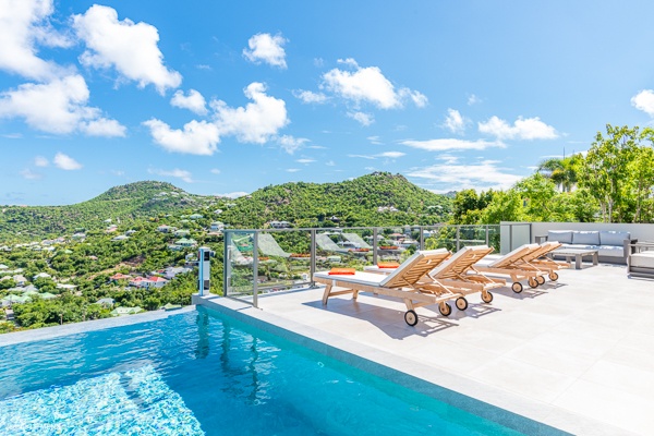 Villa Pool at WV VOB, St. Jean, St. Barthelemy