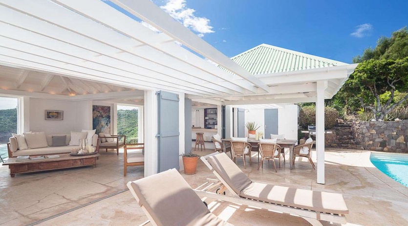 Terrace at WV MBA, Pointe Milou, St. Barthelemy