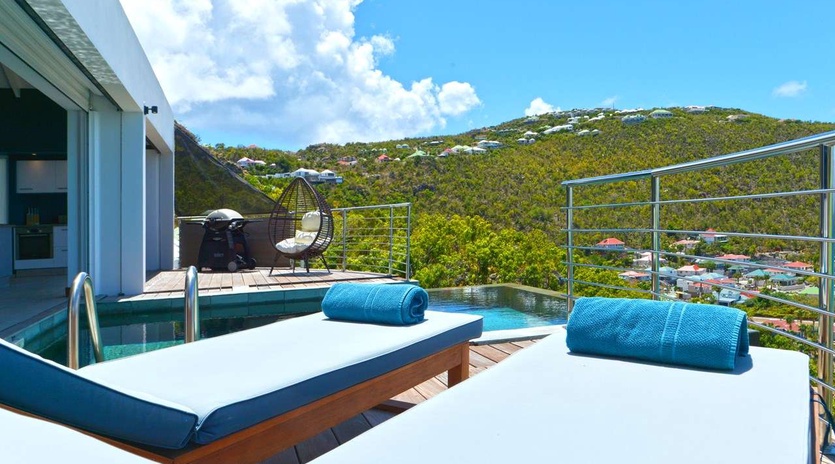 Terrace at WV FLA, Flamands, St. Barthelemy