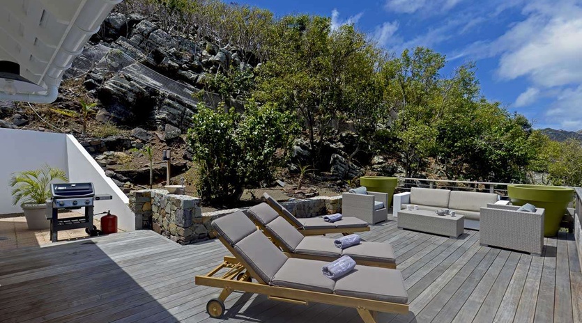 Deck at WV LAR, Petit Cul de Sac, St. Barthelemy