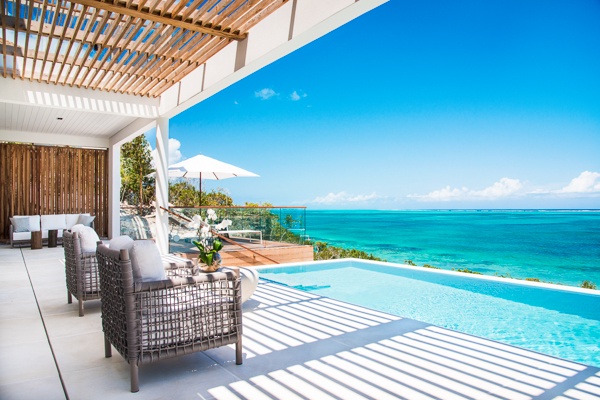 Terrace at TC BEB5, Babalua Beach, Turks & Caicos