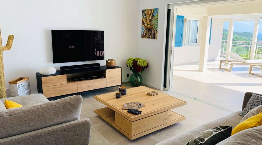 Living Room at WV WSH, Colombier, St. Barthelemy