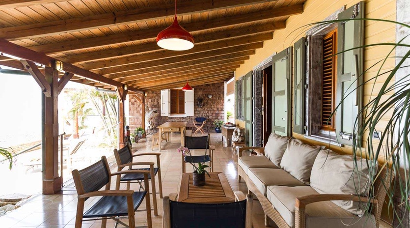 Terrace at WV KAN, Colombier, St. Barthelemy