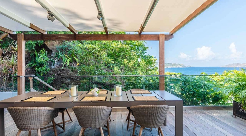 Terrace at WV UPS, Pointe Milou, St. Barthelemy