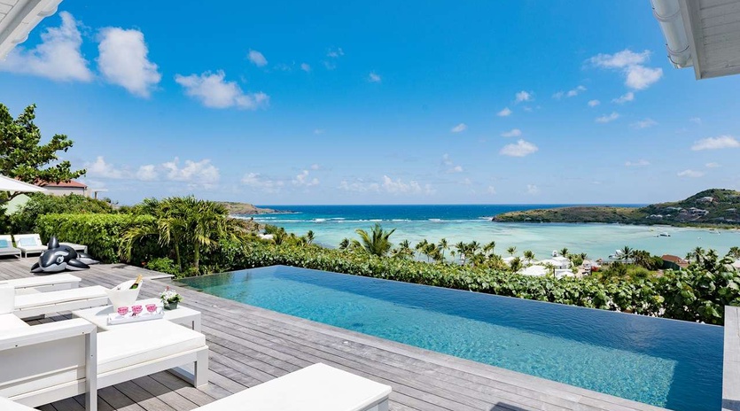 Villa Pool at WV SBM, Grand Cul de Sac, St. Barthelemy