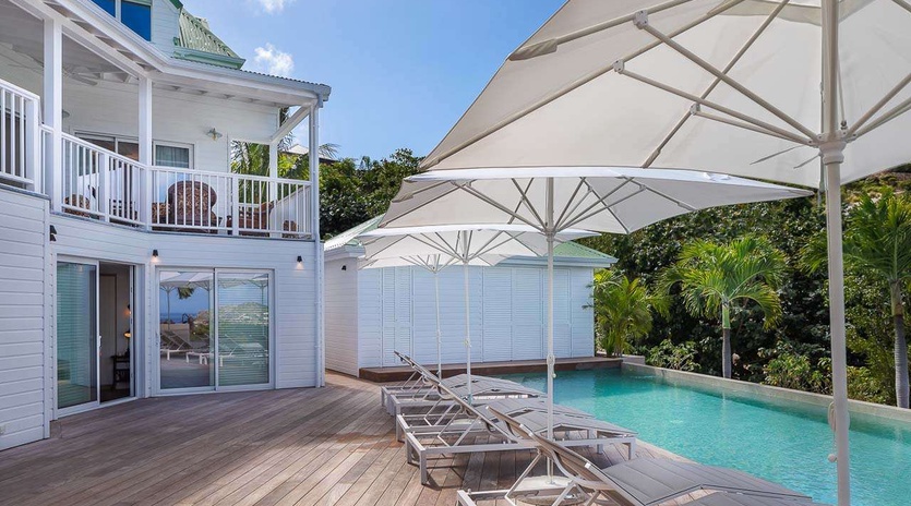 Deck at WV LBC, St. Jean, St. Barthelemy