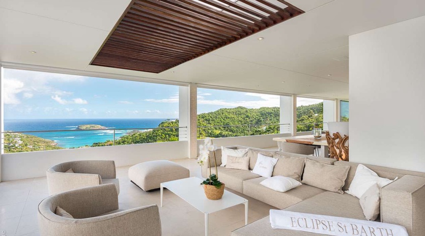 Living Room at WV ECL, Camaruche, St. Barthelemy