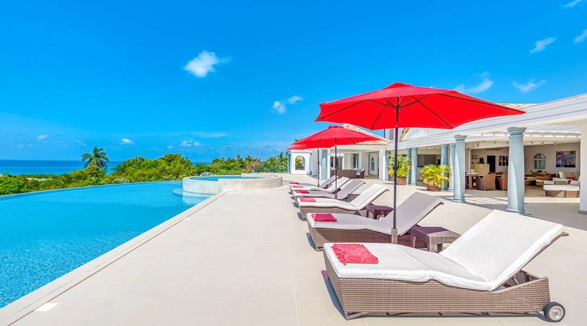 Patio at SXM JUP, Hillside/Terres Basses, St. Martin