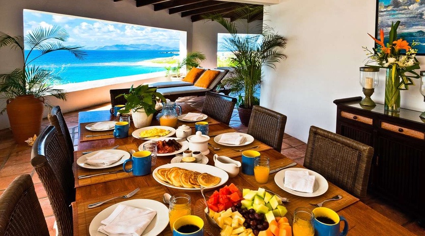Dining Room at AXA ZEN, Sandy Hill, Anguilla