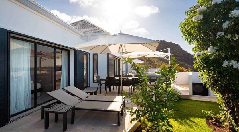 Deck at WV CIO, Grand Cul de Sac, St. Barthelemy