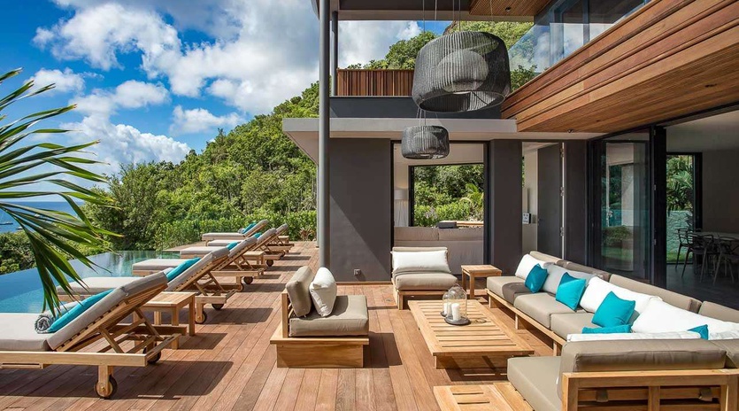 Deck at WV SAH, Corossol, St. Barthelemy