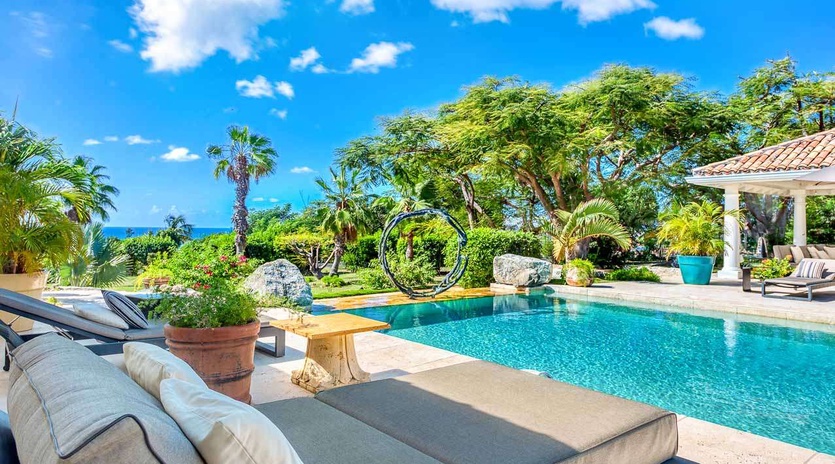 Villa Pool at PIE LAP, Hillside/Terres Basses, St. Martin